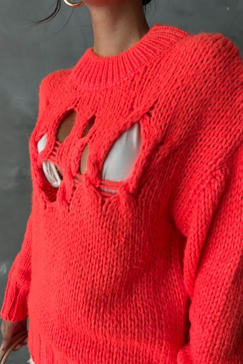 Midred Cut Out Knitwear Sweater 1200-09