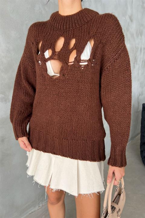 Midred Cut Out Knitwear Sweater 1200-09