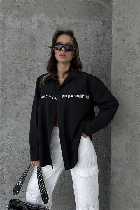 Myra Text Embroidered Shirt 3339-08