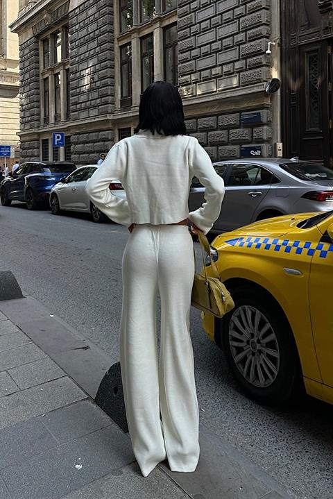 Nancy Double-breasted Neck Crop Suit 9954 - 25