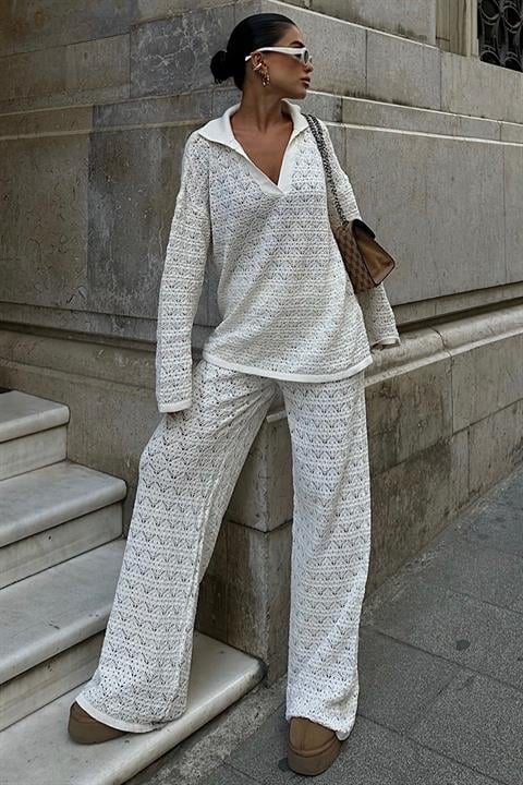 Nolan Regular Openwork Trouser Set 9885