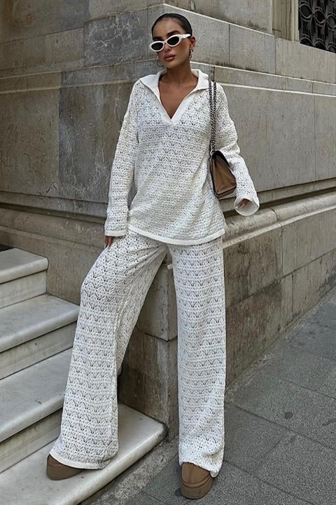Nolan Regular Openwork Trouser Set 9885