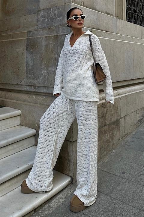 Nolan Regular Openwork Trouser Set 9885