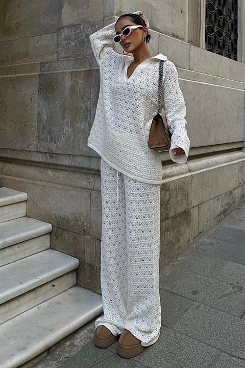 Nolan Regular Openwork Trouser Set 9885
