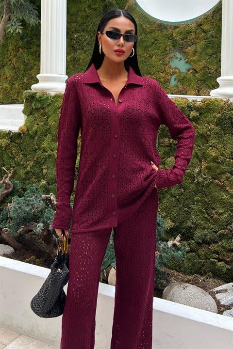 Odette Openwork Trouser Set 9934