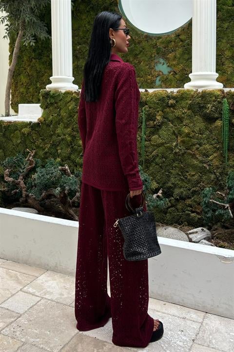 Odette Openwork Trouser Set 9934