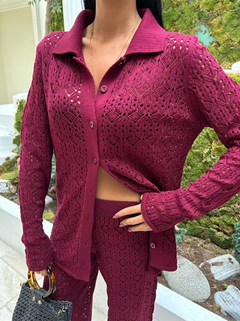 Odette Openwork Trouser Set 9934