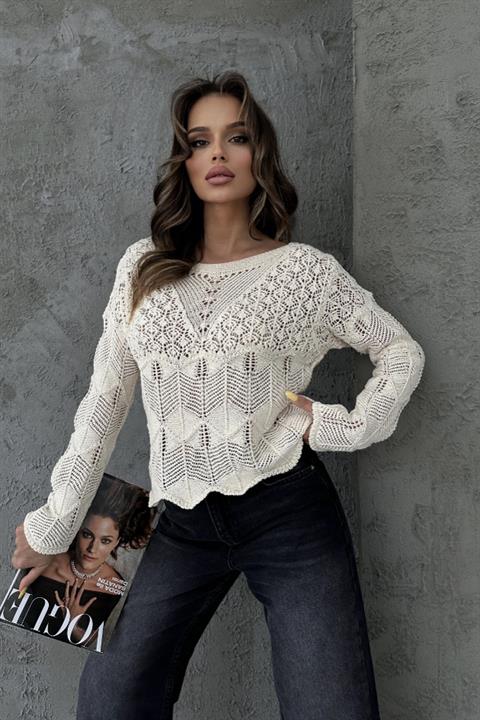Oregon Openwork Knitwear Sweater 1284-15