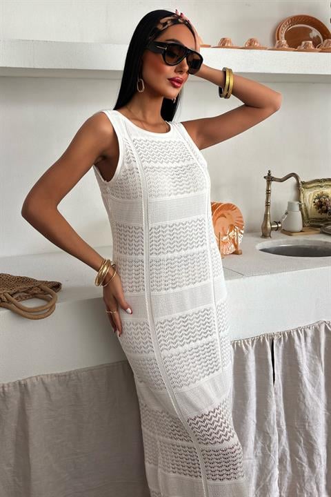 Petunie Openwork Dress with Back Detail 2734-01