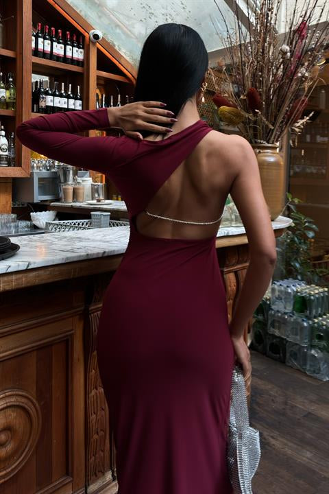 Back Chain and Cleavage Elegant Dress 2834