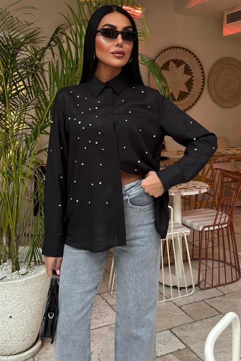 Stone-Padded Voile Shirt 3443