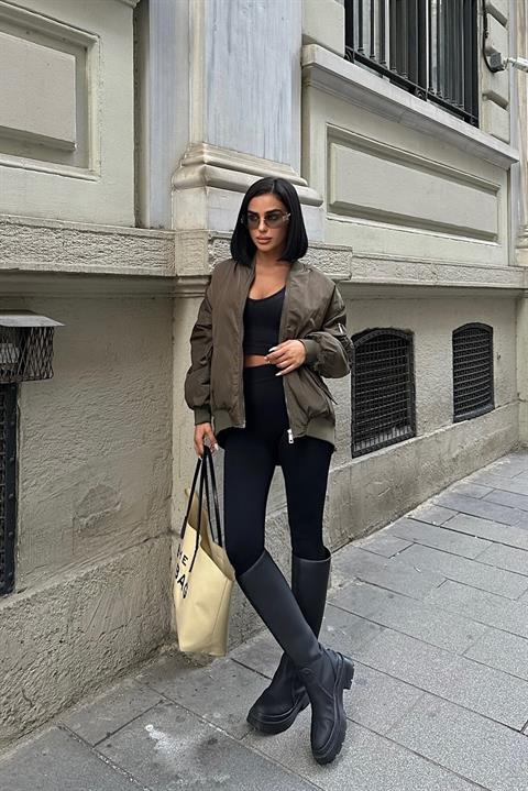 Victory Colored Lining Bomber Jacket 7021-8