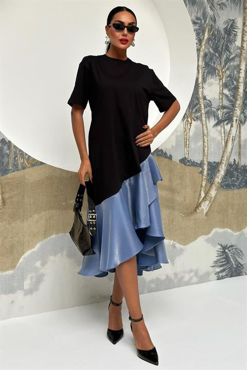 Flounced Jersey Dress 2864