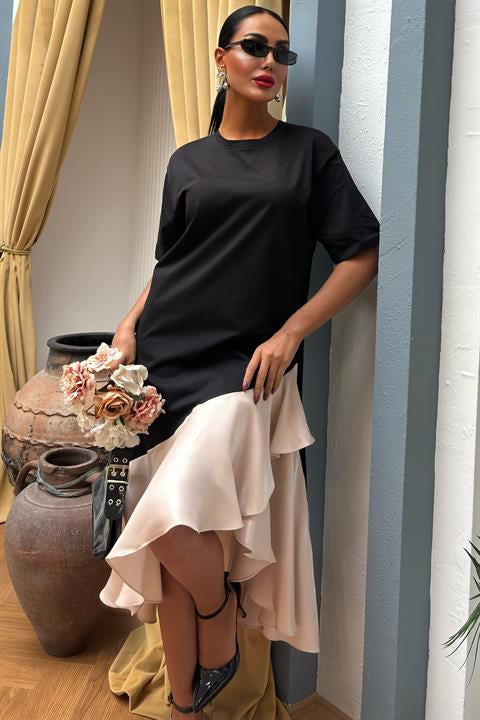 Flounced Jersey Dress 2864