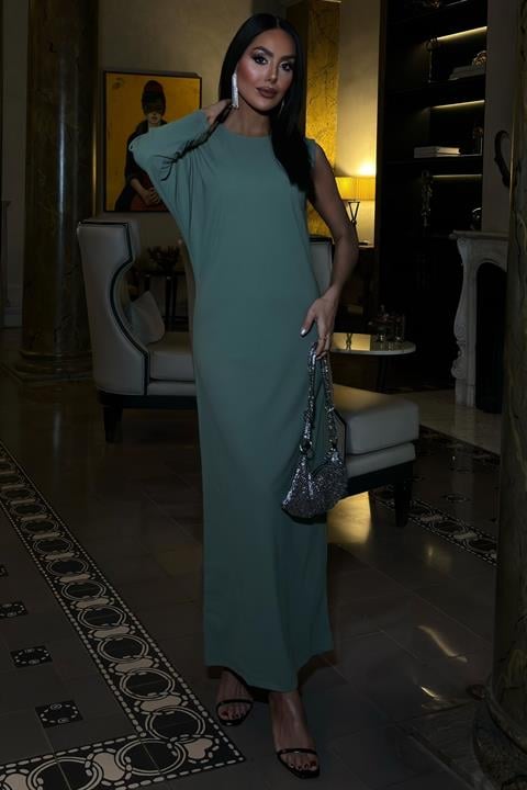 Aethra One Sleeve Long Dress 2693-8