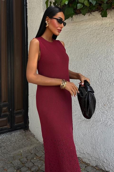 Afro Openwork Maxi Dress 2796
