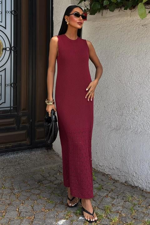 Afro Openwork Maxi Dress 2796