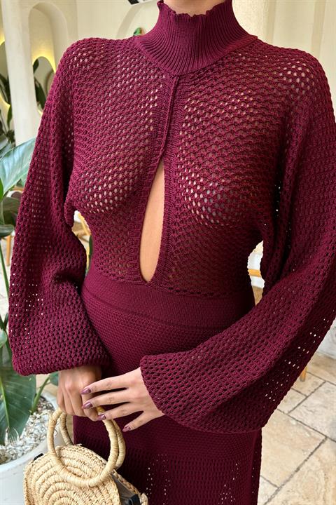 Openwork Knitwear Dress 2854