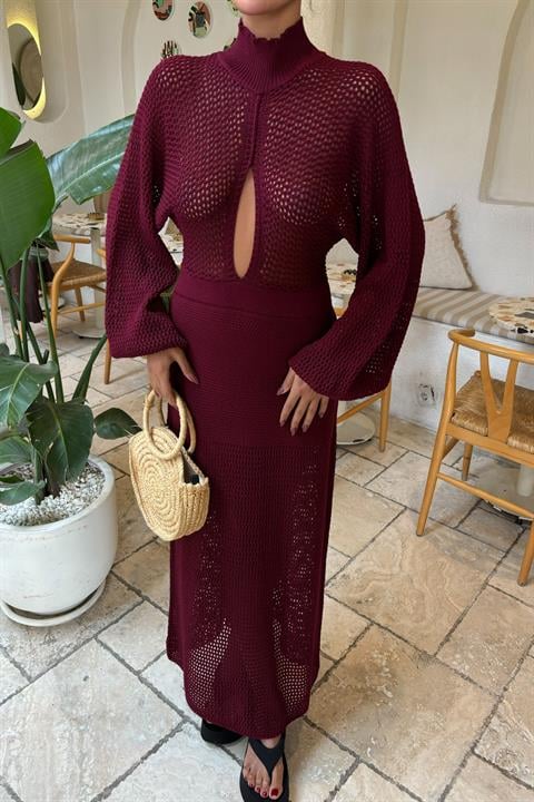 Openwork Knitwear Dress 2854