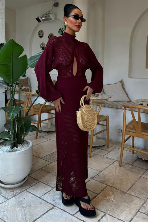 Openwork Knitwear Dress 2854
