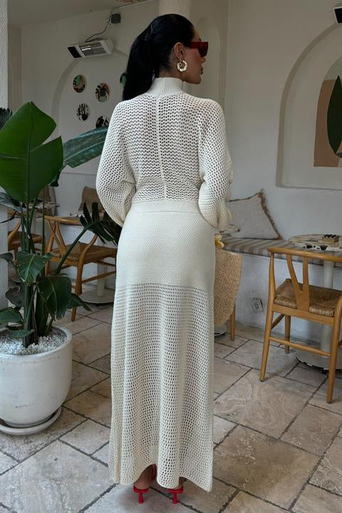Openwork Knitwear Dress 2854