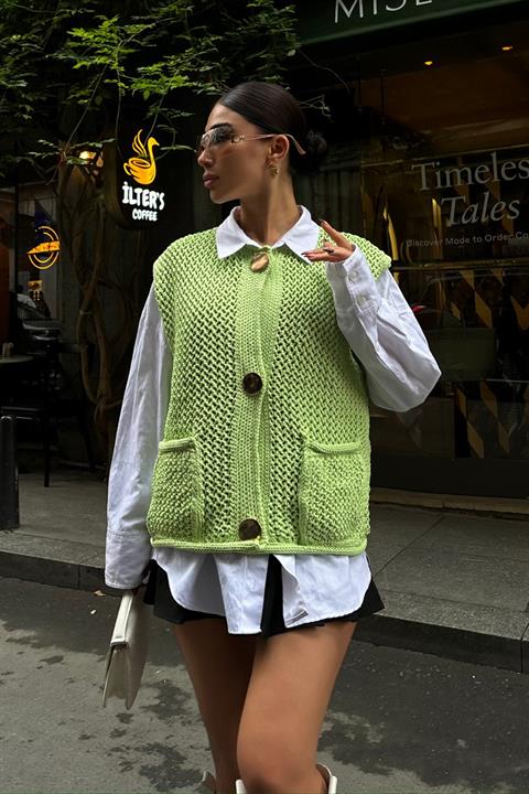 Openwork Knitwear Vest 5175