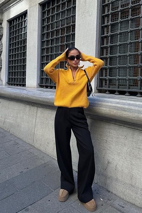Allen Zippered Knitwear Sweater 1236-01