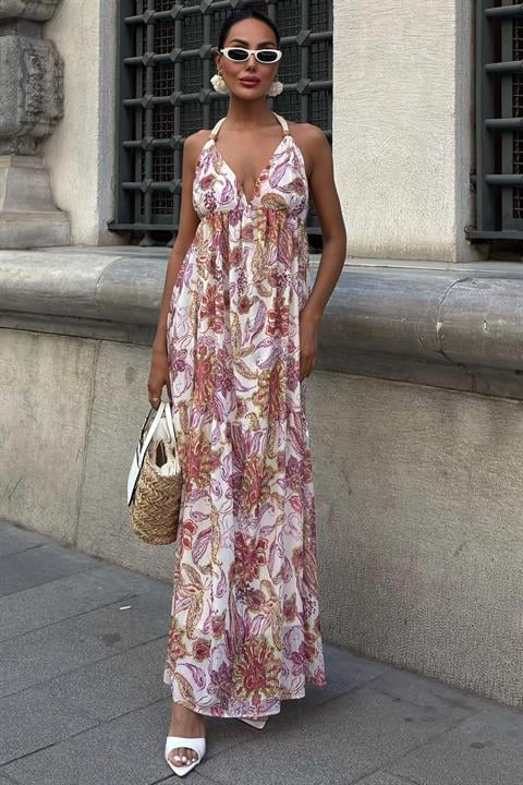 Amelia Backless Chiffon Dress 2614