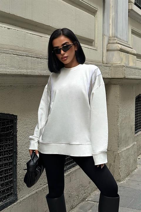 Angelina Metallized Pendulum Sweatshirt 8048 -08