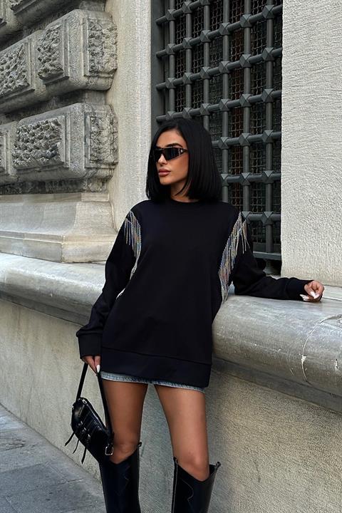 Angelina Metallized Pendulum Sweatshirt 8048 -08