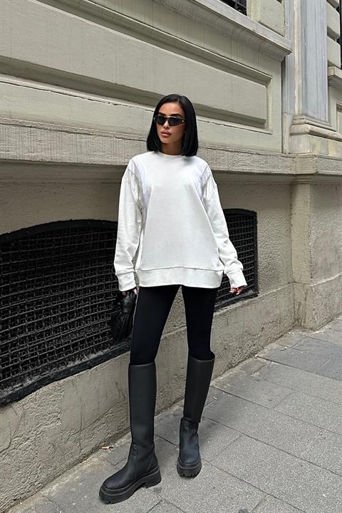Angelina Metallized Pendulum Sweatshirt 8048 -08