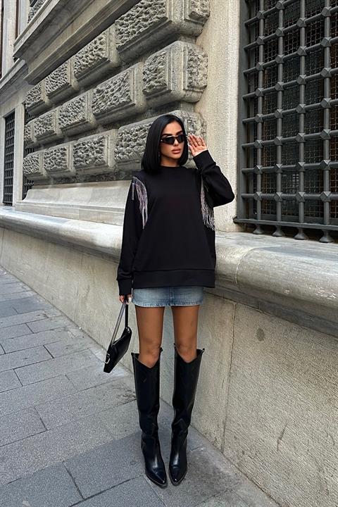 Angelina Metallized Pendulum Sweatshirt 8048 -08