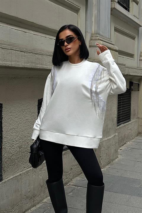 Angelina Metallized Pendulum Sweatshirt 8048 -08