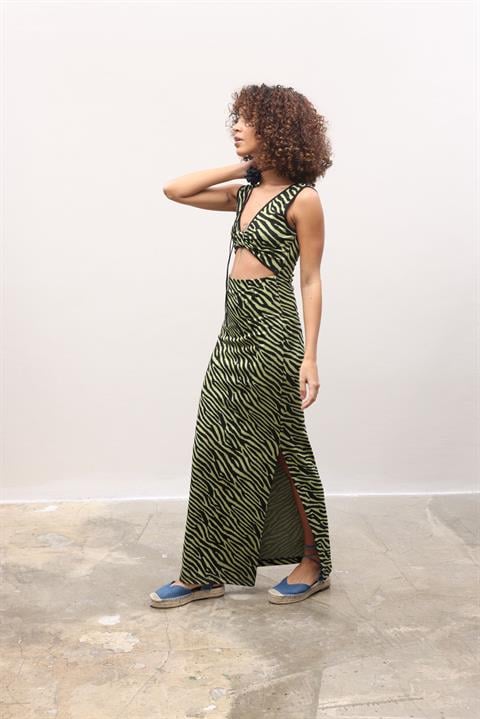 Bellatrix Cut Out Jacquard Dress 2677-8