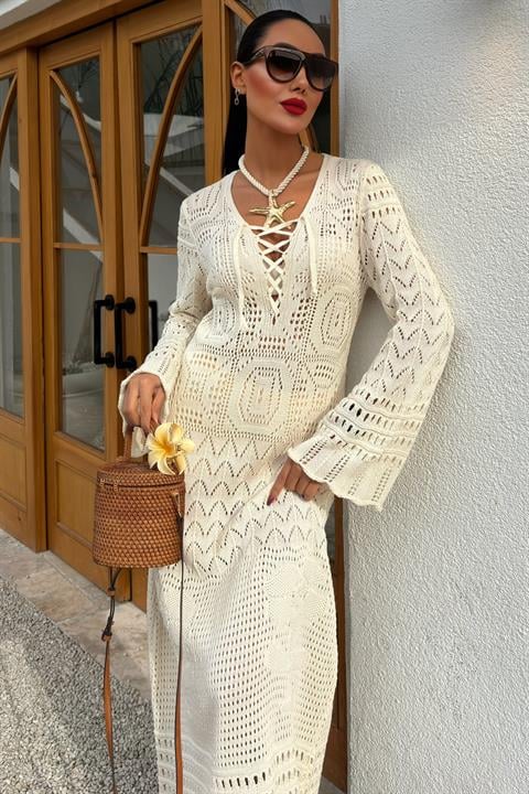 Birit Detailed Openwork Dress 2838