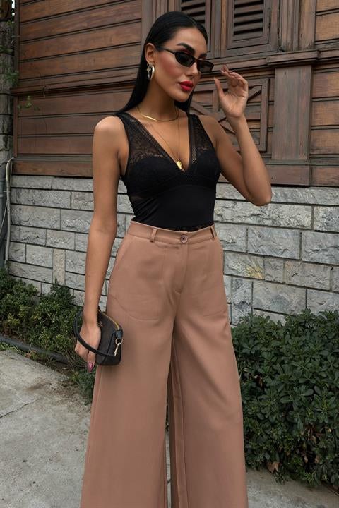 Wide Leg Palazzo Trousers 0080