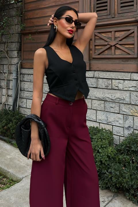 Wide Leg Palazzo Trousers 0080
