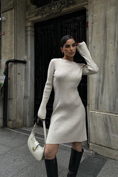 Brigita Backless Knitwear Dress 2532-01