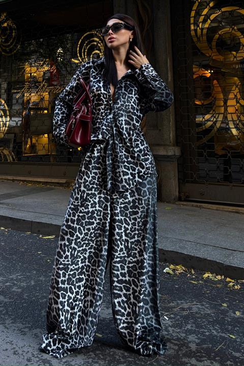 Cosy Animal Pattern Velvet Set 9918