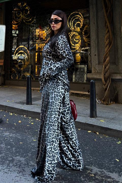 Cosy Animal Pattern Velvet Set 9918