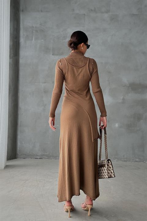 Dasha Button Detailed Midi Suit 9475-23