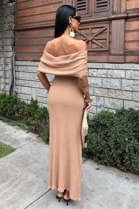 Madonna Collar Dress with Rose Detail on Skirt 2863