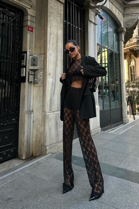 Evelyne Crop Lace Set 9751-08