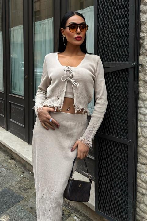 Ferry Pearl Detailed Triple Suit 9879