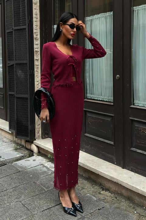 Ferry Pearl Detailed Triple Suit 9879