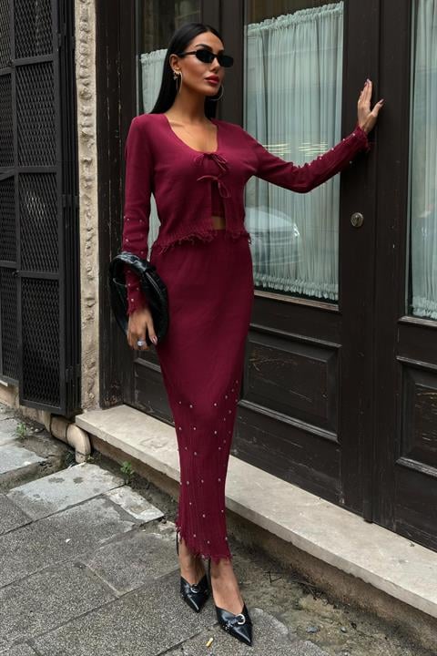 Ferry Pearl Detailed Triple Suit 9879