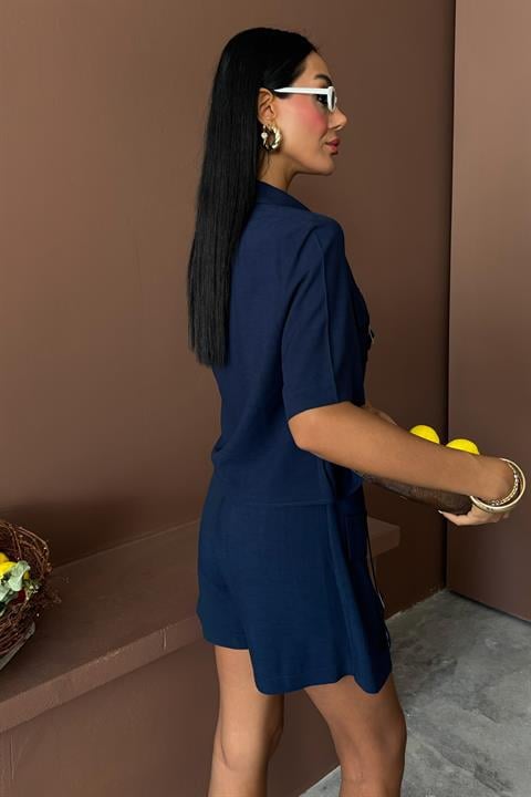 Shirt Shorts Skirt Viscose Linen Suit 10162