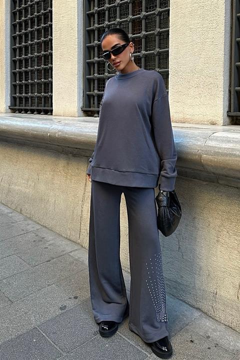 Silver Stone Woven Oversize Suit 9986