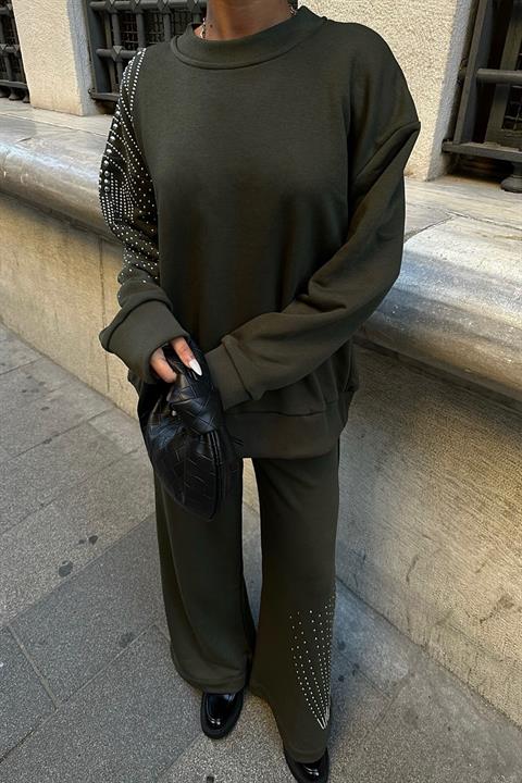 Silver Stone Woven Oversize Suit 9986