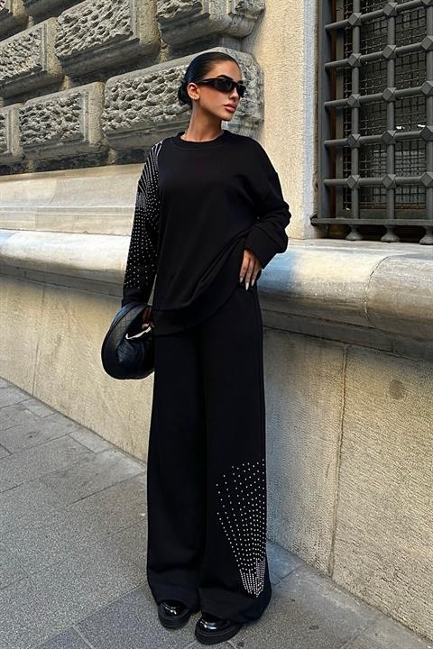 Silver Stone Woven Oversize Suit 9986